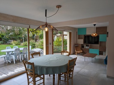 Superbe T3 meublé en RDJ d'une maison - centre Thônes