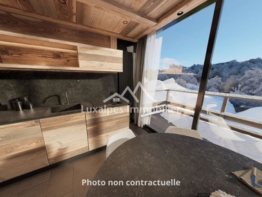 Élégance alpine et panorama d’exception avec balcons plein sud