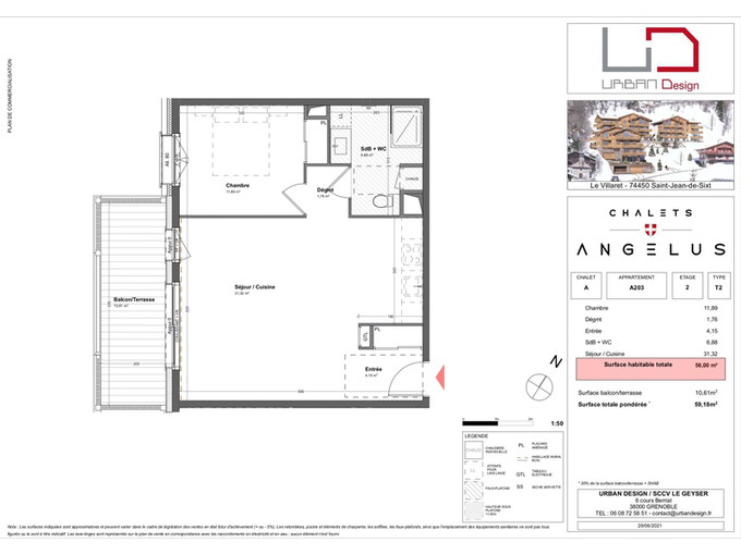 Nos appartements à la vente 2 pièces Immobilier à Saint-Jean-de-Sixt 56m2