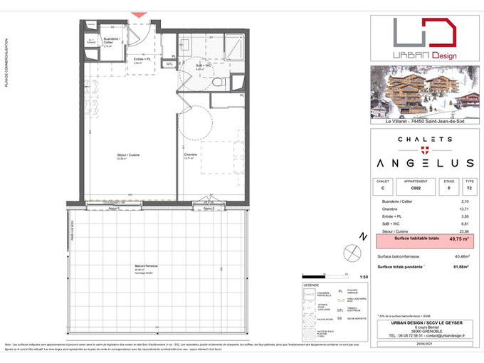 Nos appartements à la vente 2 pièces Immobilier à Saint-Jean-de-Sixt 49m2