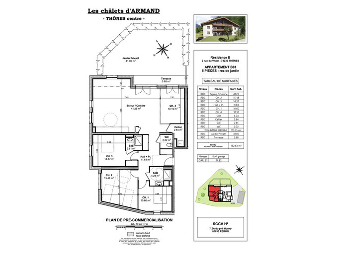 Nos appartements à la vente 5 pièces Immobilier à Thônes 115m2