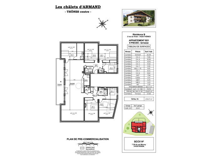 Nos appartements à la vente 8 pièces Immobilier à Thônes 164m2